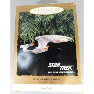440/1356 Hallmark Keepsake Ornament ~ U.S.S. Enterprise  ~ 1993 ~  Star Trek The